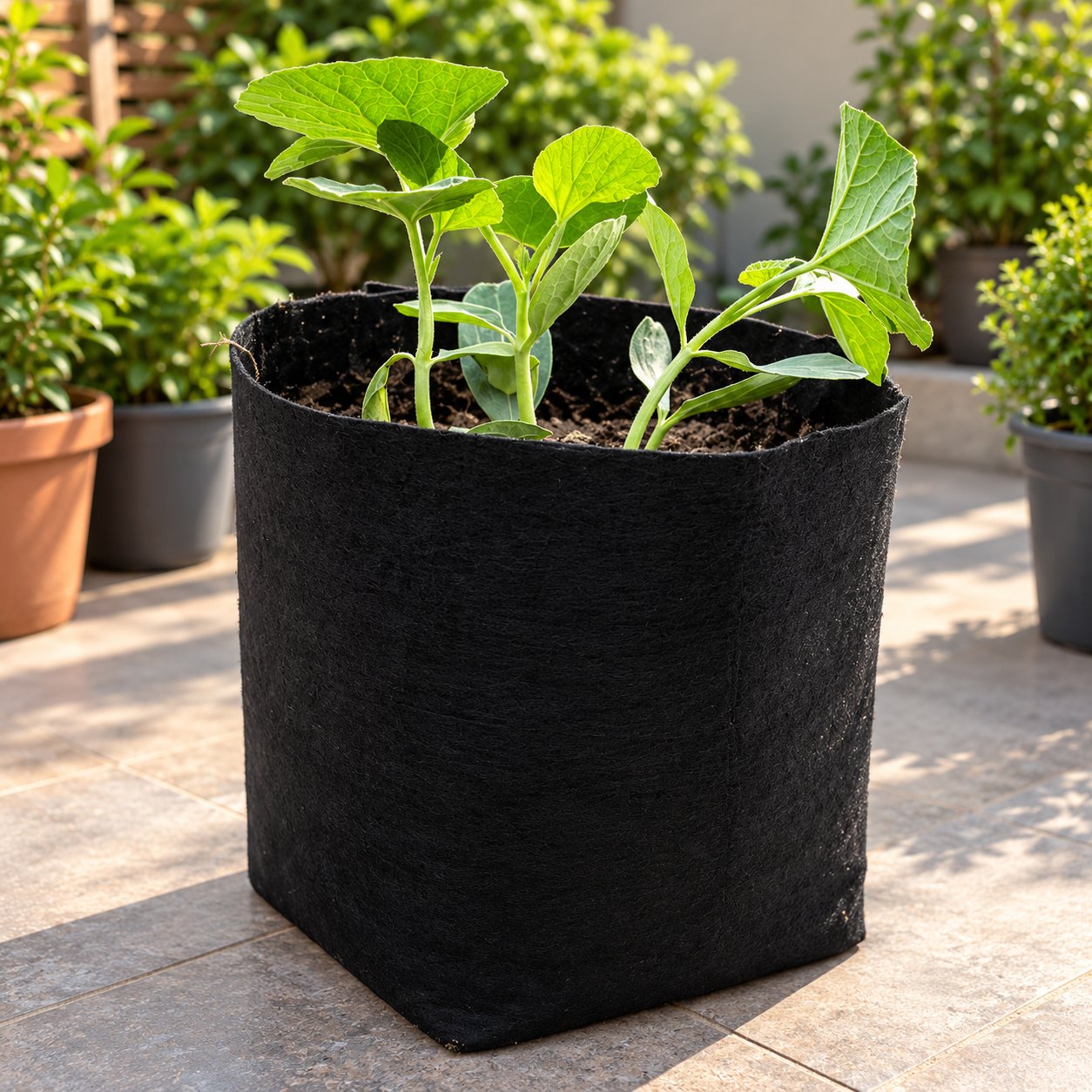 Premium | Nursery Bag Grow Bag 200GSM FELT — 6x6 inch
